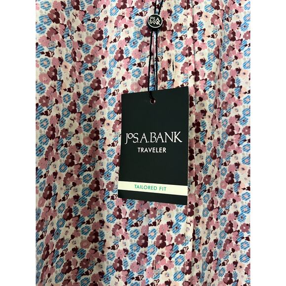 Jos. A. Bank Men's Button-Down Traveler Performance Tailored Stretch Sportshirt - Picture 6 of 6